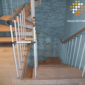 Винтовая комбинированная модульная лестница-2
