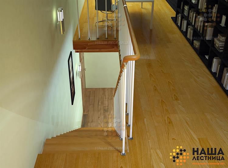 Фото прямые лестницы на второй этаж - вид 3
