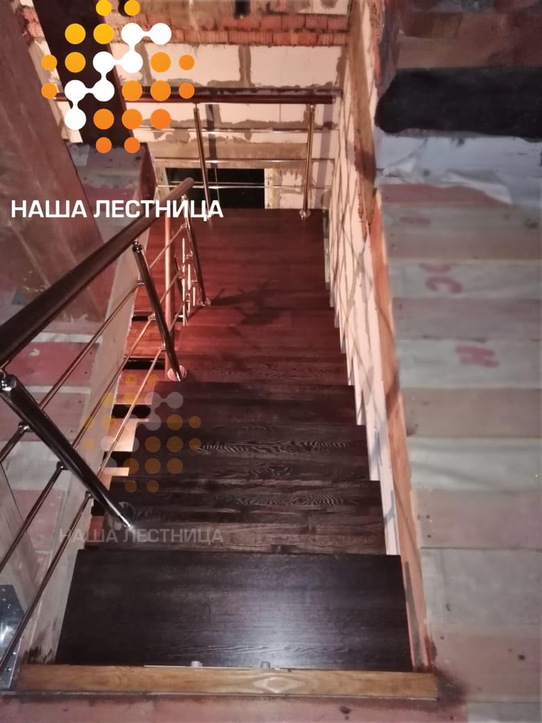 Фото лестница в частный дом на металлическом каркасе "суперлайт" - вид 7