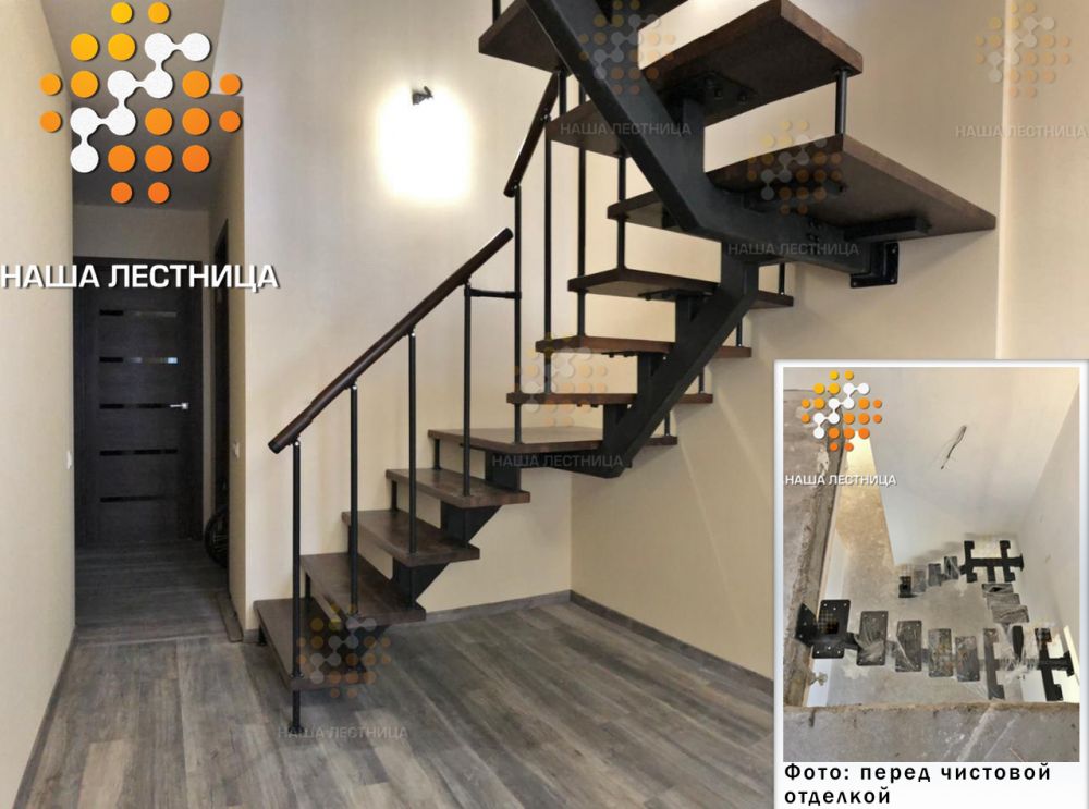 Фото лестница в дом на металлическом каркасе серии "гранж" - вид 3