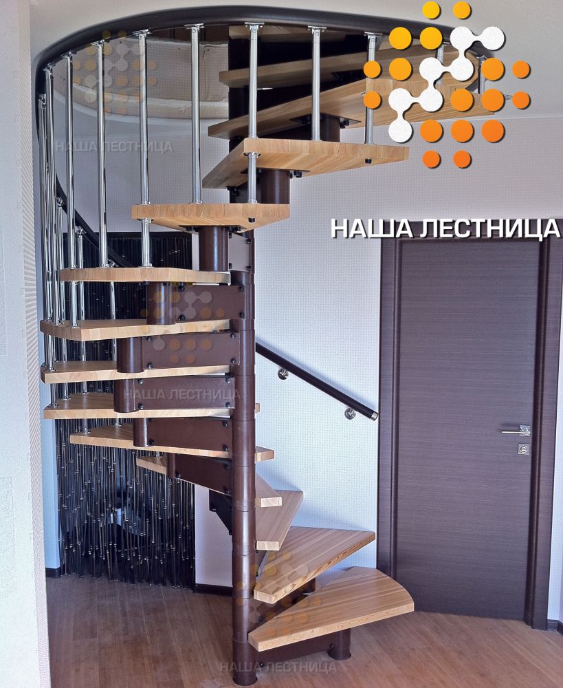 Фото модульная винтовая лестница в дом - вид 5
