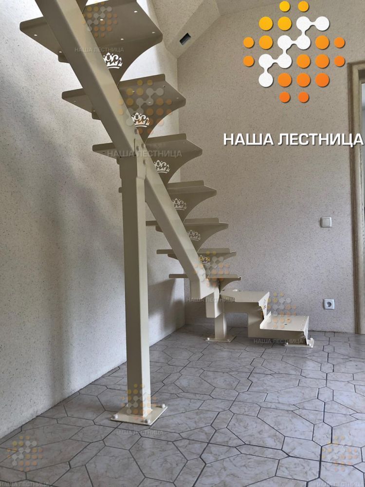 Фото стальной каркас для лестницы серии "суперлайт" - вид 3