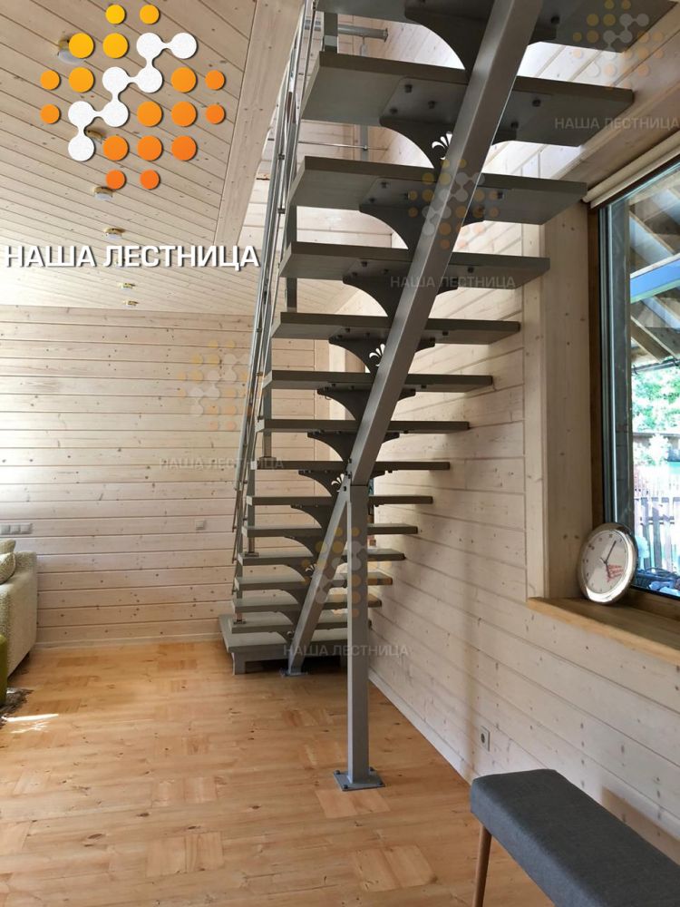 Фото лестница с г-поворотом, серия суперлайт - вид 5