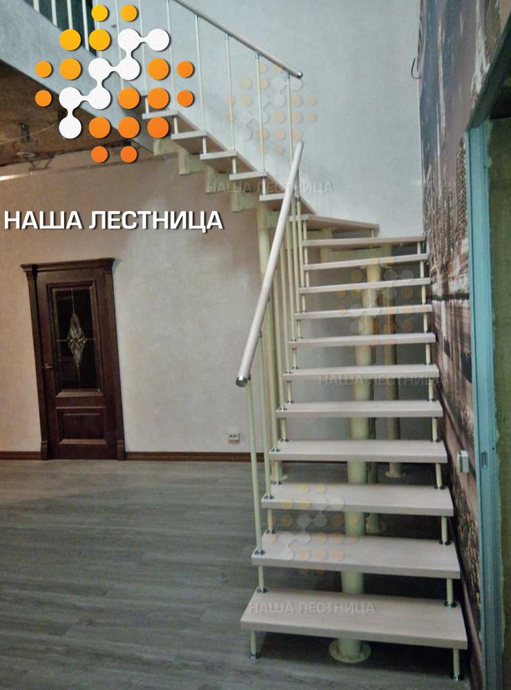 Фото лестница в каркасный дом - вид 1
