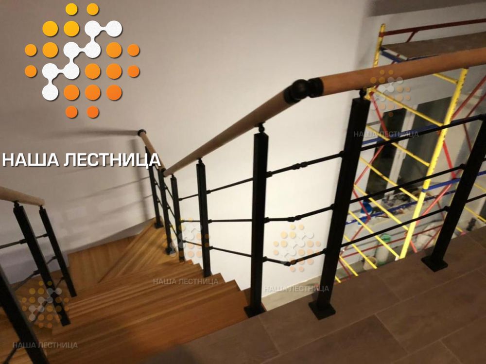 Фото лестница на металлическом каркасе серии лаунж - вид 6