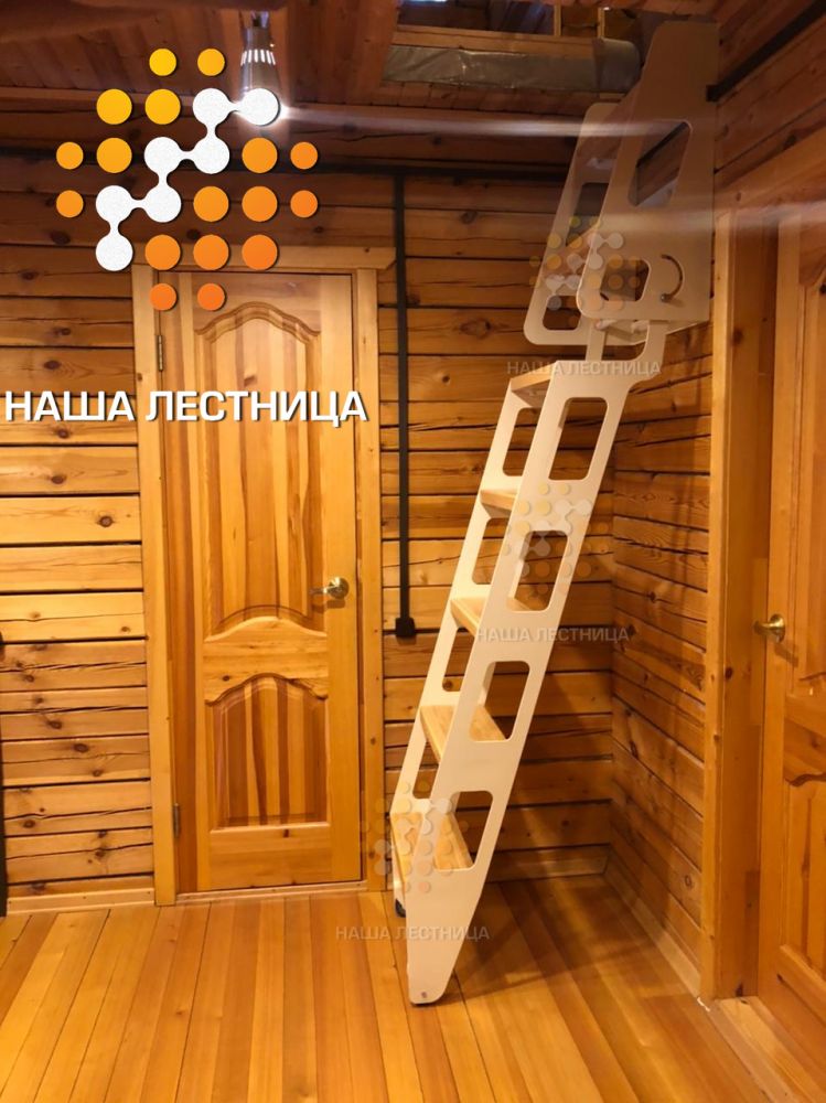 Фото чердачная лестница в дачный дом - вид 4