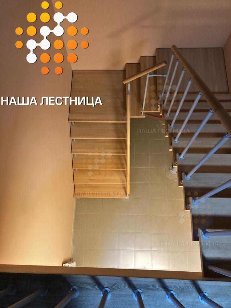 Фото лестница на второй этаж под самостоятельную сборку - вид 4
