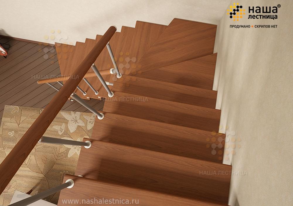 Фото лестница на модульном каркасе - вид 3