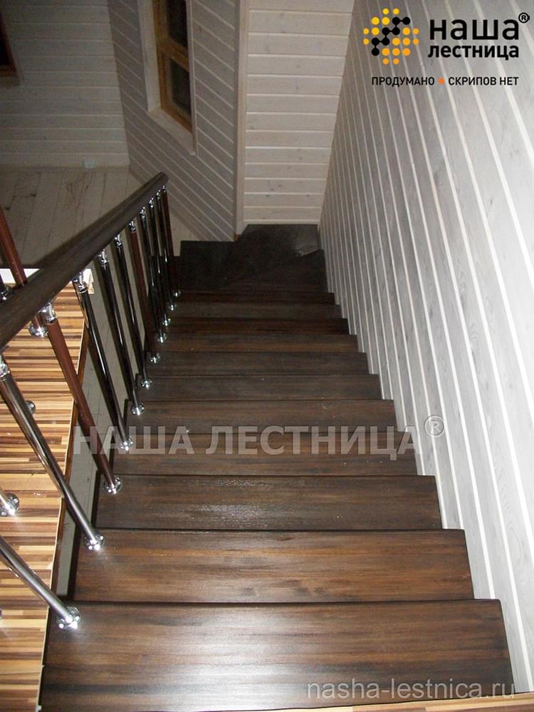 Фото лестница в баню - вид 3