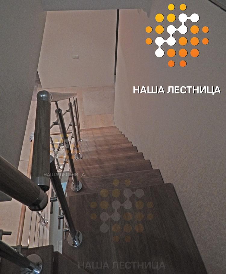 Фото модульная лестница в дом с г-поворотом - вид 3