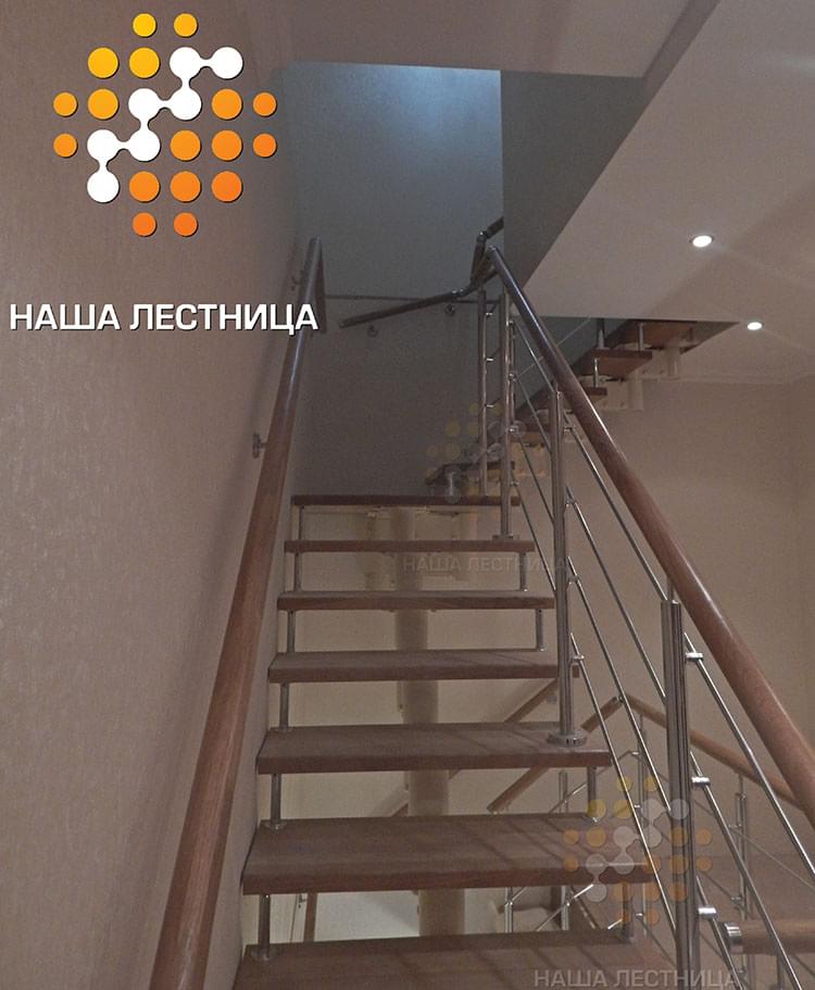Фото модульная лестница в дом с г-поворотом - вид 4