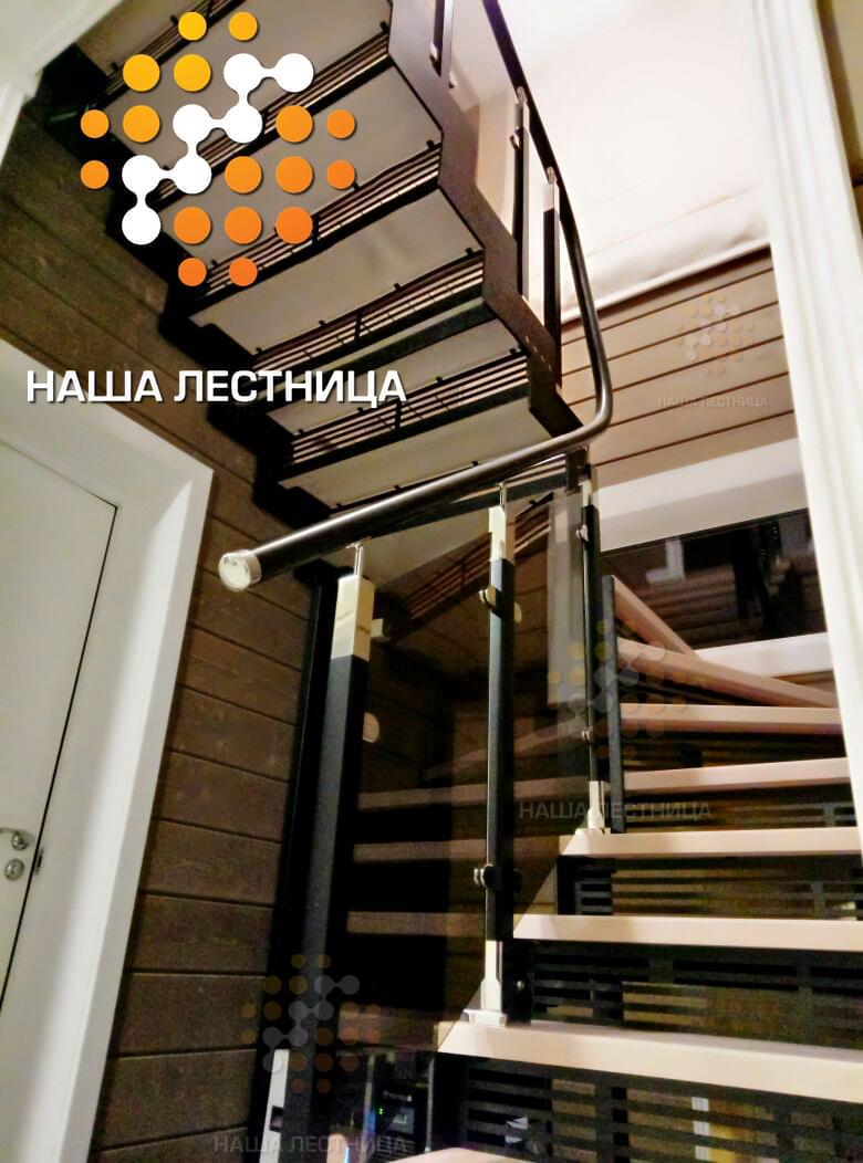 Фото лестница в дом со стеклянным ограждением серии - вид 4