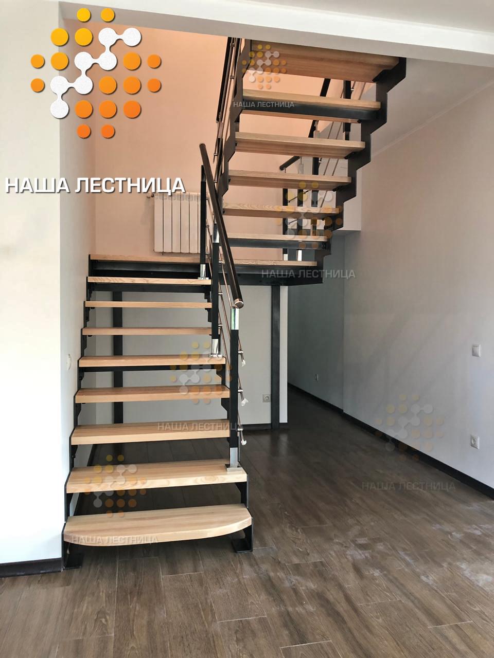 Фото лестница в дом на двойном каркасе серии "лофт" - вид 3