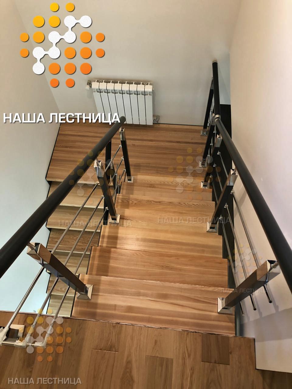 Фото лестница в дом на двойном каркасе серии "лофт" - вид 2