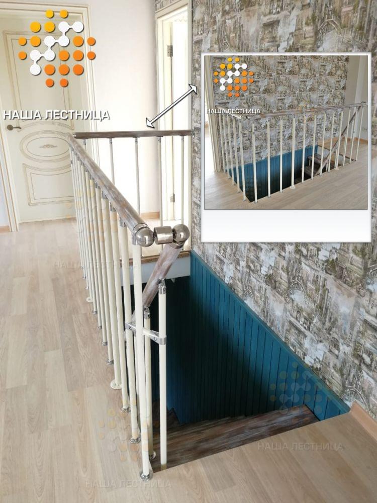 Фото модульная лестница в дом с поворотом на 90 градусов - вид 5