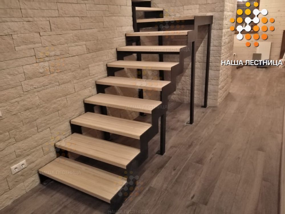 Фото стильная лестница лофт для коттеджа - вид 4