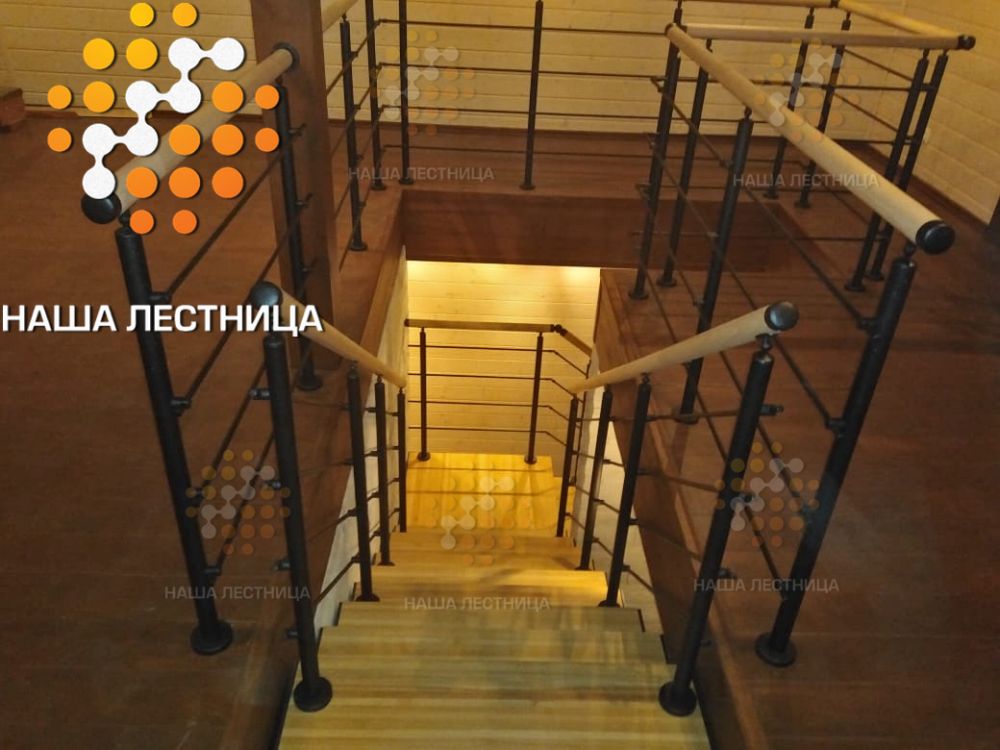 Фото стильная лестница лофт для коттеджа - вид 3