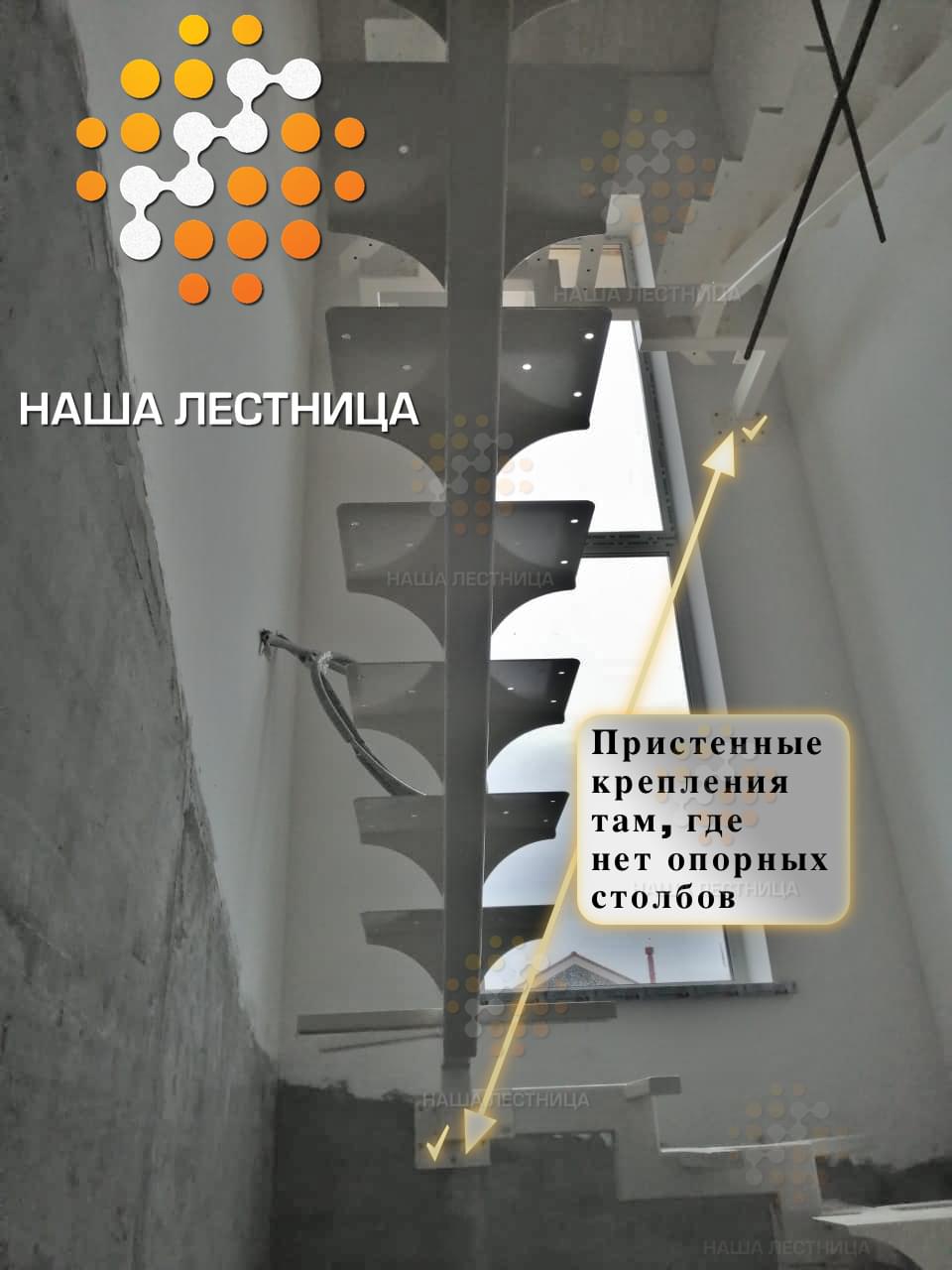 Фото каркас лестницы в частный дом серии "суперлайт" - вид 6
