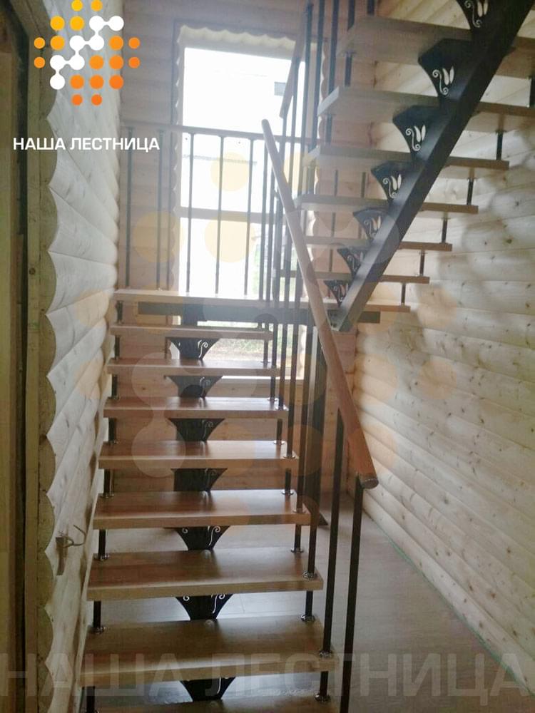 Фото лестница в деревянный дом, серия "лайт" - вид 1
