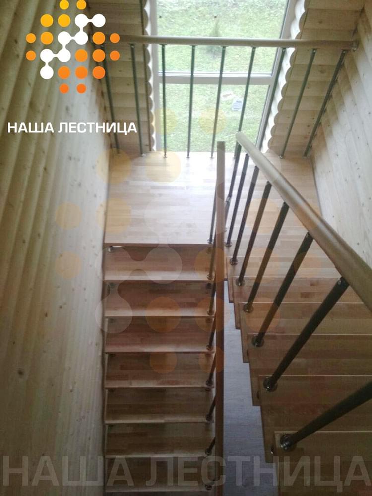 Фото лестница в деревянный дом, серия "лайт" - вид 4
