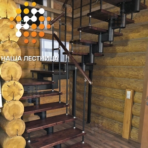 П-образная комбинированная лестница-2