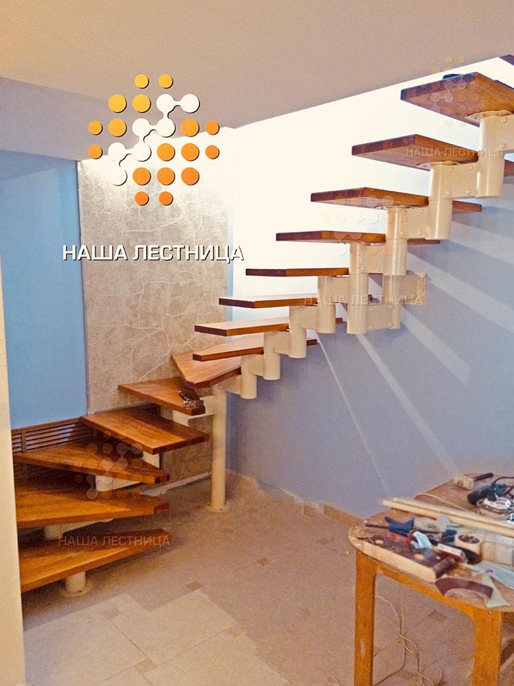 Фото модульная лестница с п-поворотом - вид 4