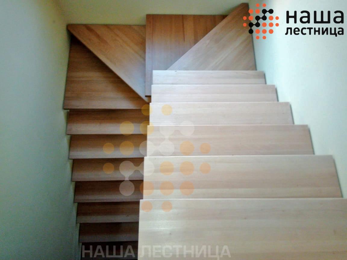 Фото лестница для дома серии "лайт" с п-поворотом - вид 5