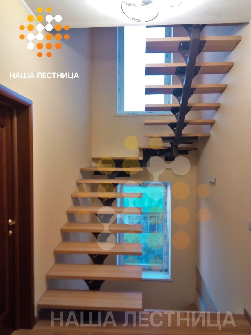 Фото лестница для дома серии "лайт" с п-поворотом - вид 2