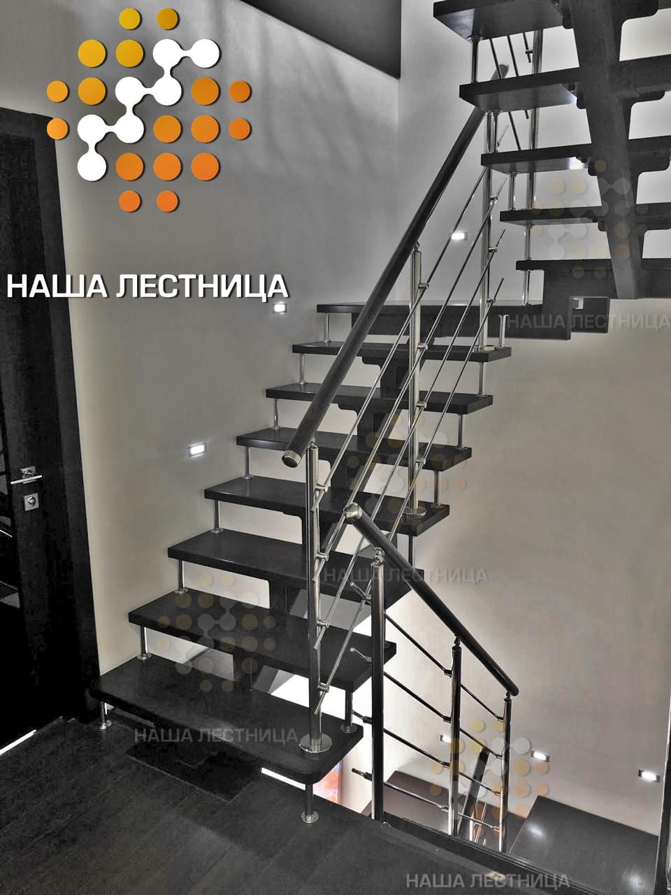 Фото лестницы в дом на металлическом каркасе серии "лайт" - вид 7
