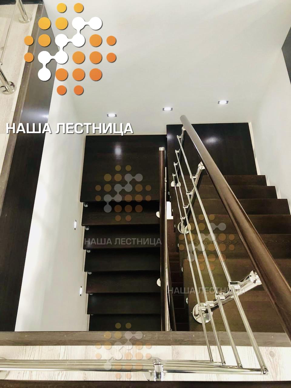 Фото лестницы в дом на металлическом каркасе серии "лайт" - вид 8