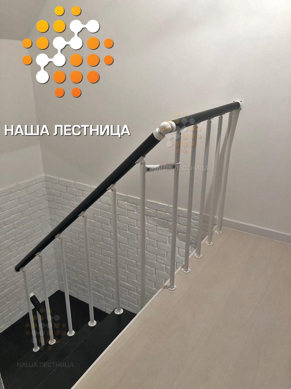 Фото модульная комбинированная лестница с п-поворотом - вид 4