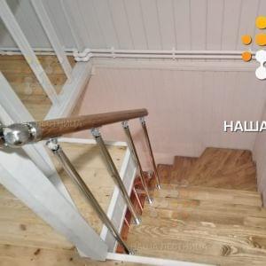 Модульная лестница в дом с П-поворотом-2