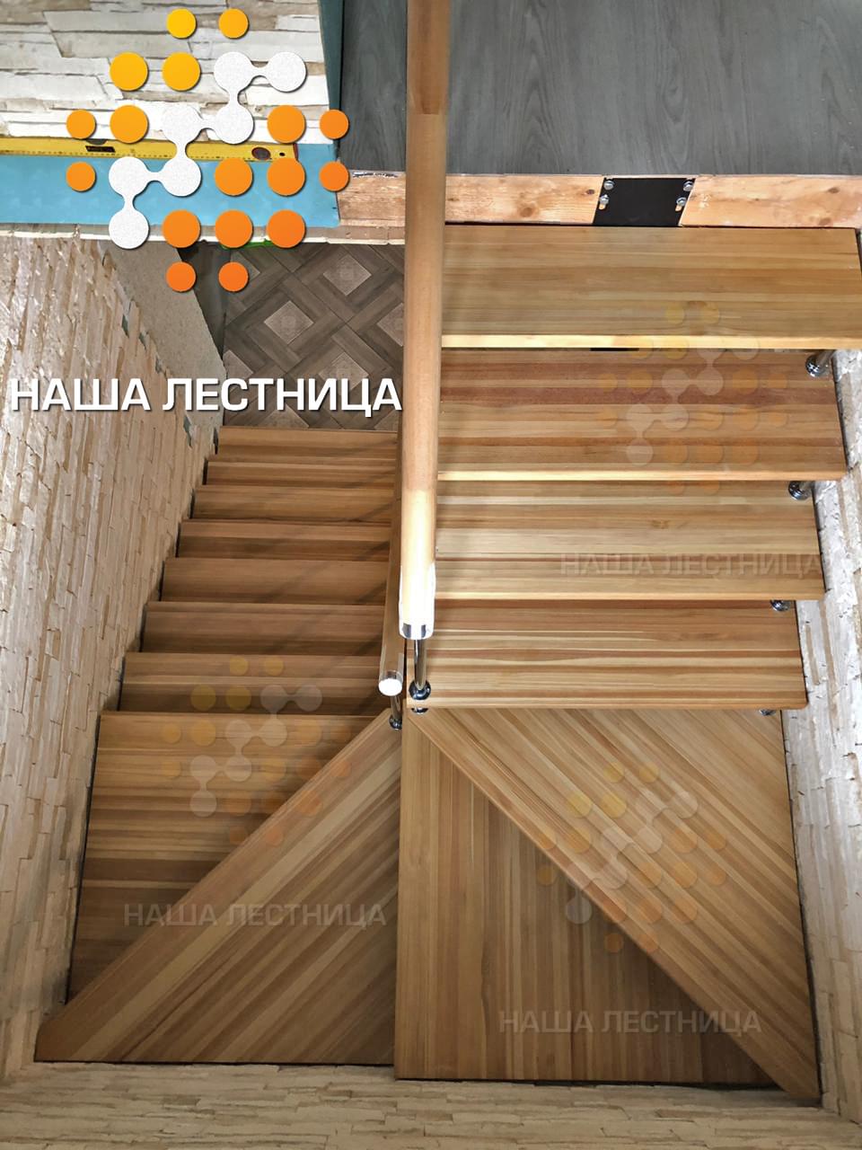 Фото комбинированная модульная лестница в частный дом - вид 4