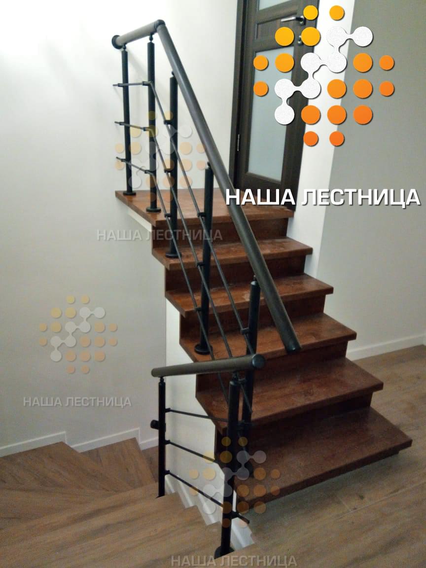 Фото лестница в частный дом с обшивкой, на двойном каркасе серии "лаунж" - вид 2