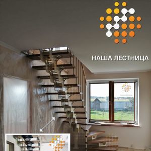 Лестница для дома серии "Волна"-2