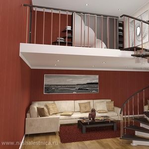 Винтовая лестница на металокаркасе-2