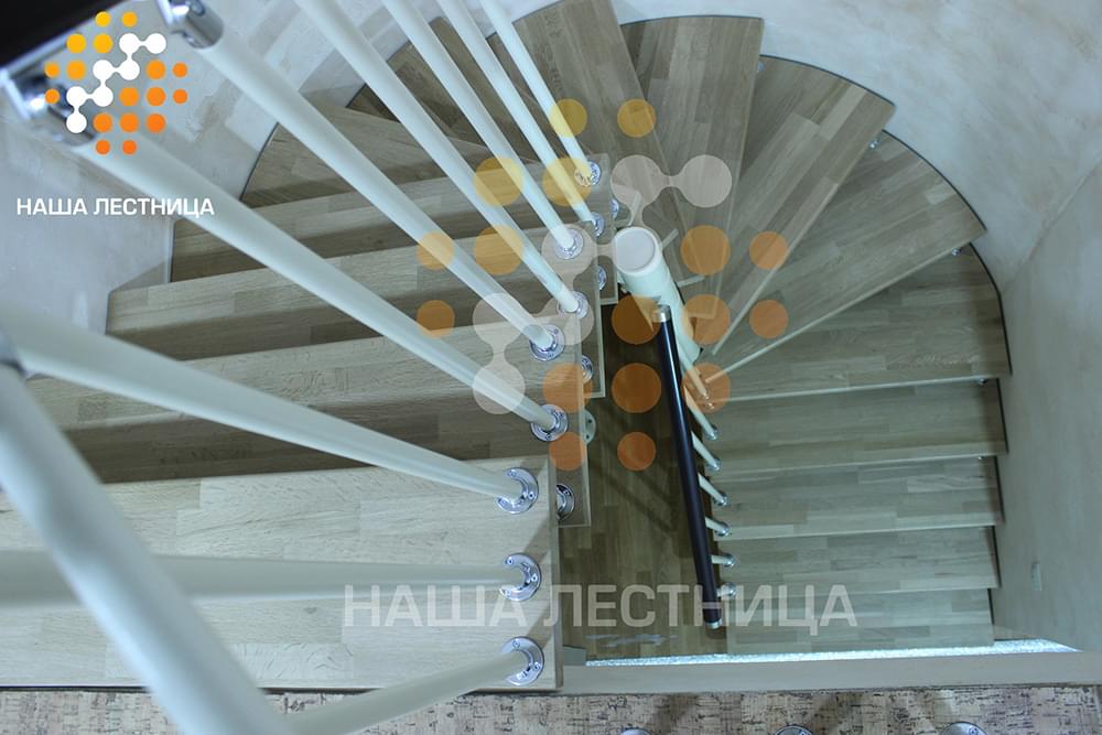 Фото винтовая – комбинированная лестница  - вид 1