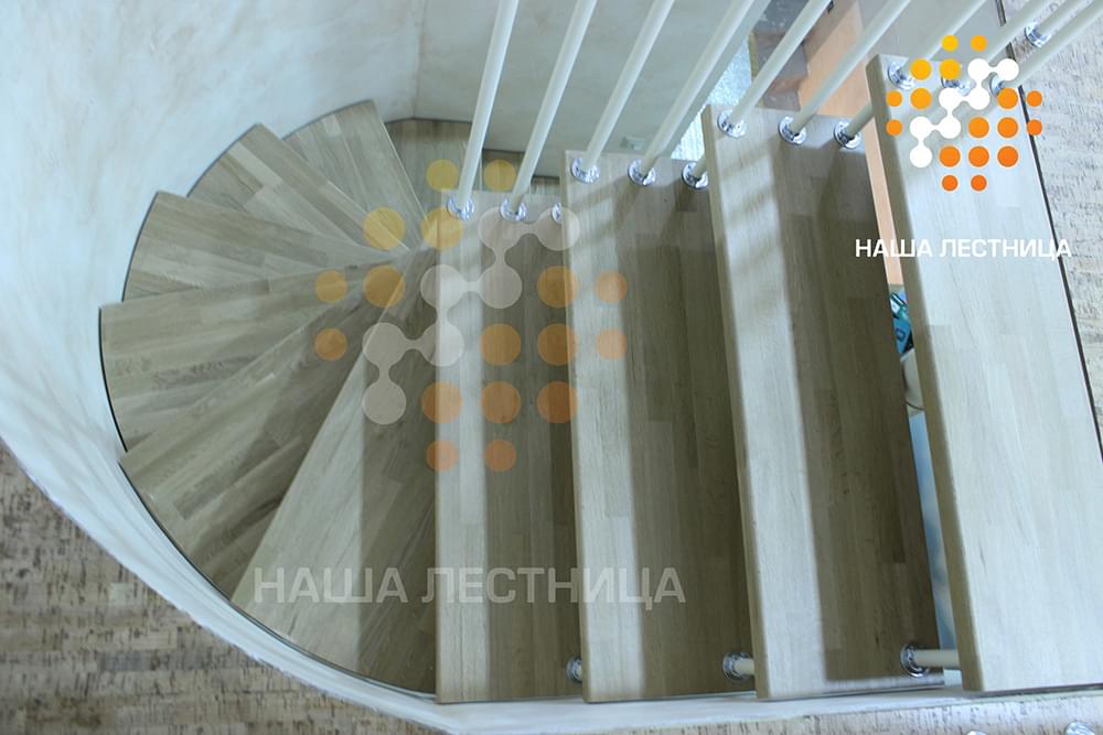 Фото винтовая – комбинированная лестница  - вид 3