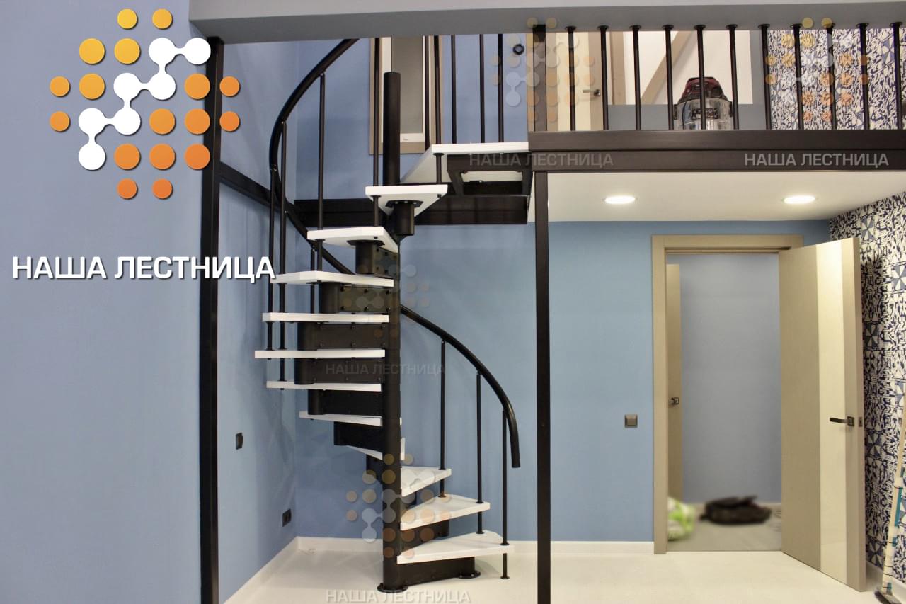 Фото модульная винтовая лестница в квартиру - вид 6
