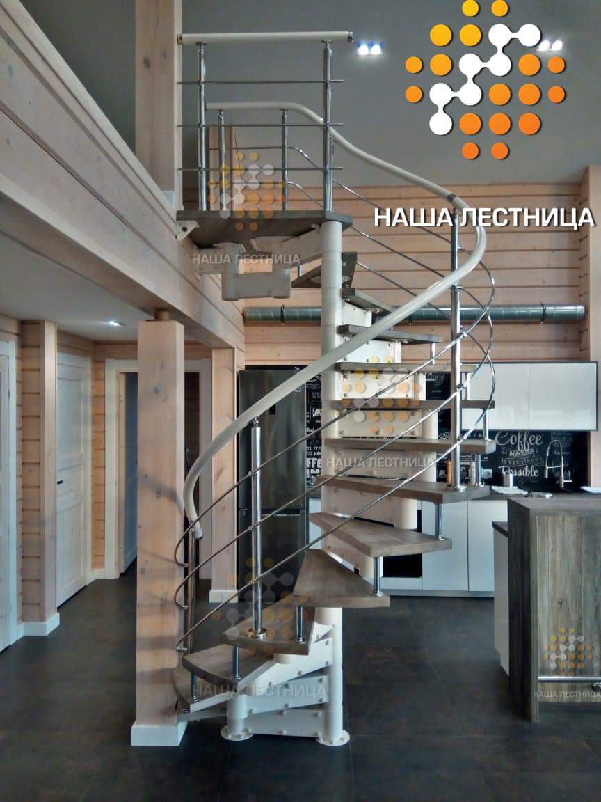 Фото модульная винтовая лестница в частный дом - вид 10
