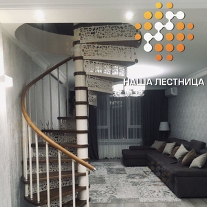 Винтовая лестница в дом серии "DerStahl"-2