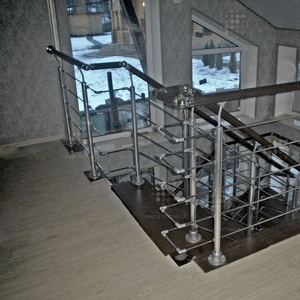 Модульная лестница с площадкой на 180 градусов-2