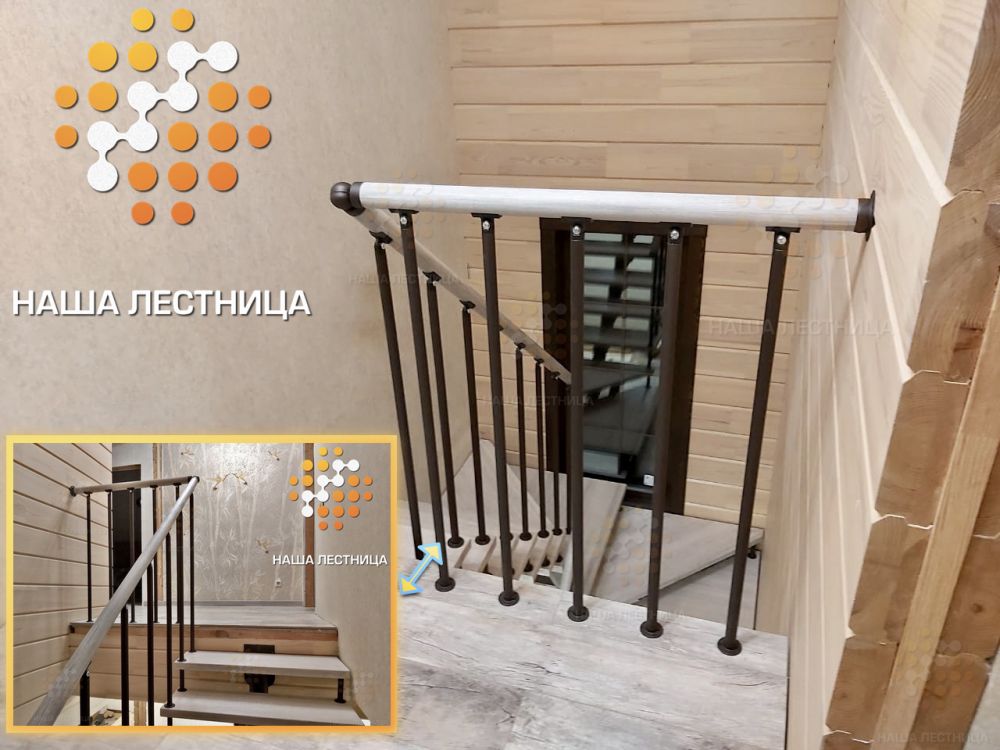 Фото модульная лестница для дома в идеальной комплектации - вид 5