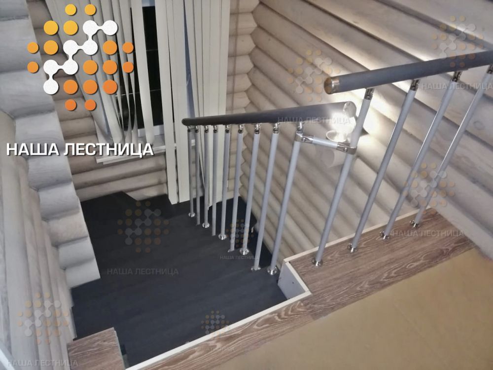 Фото модульная лестница для дома с комфортным шагом - вид 3