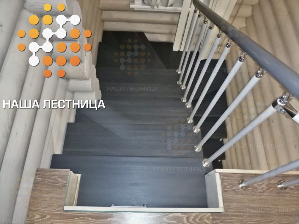 Фото модульная лестница для дома с комфортным шагом - вид 5
