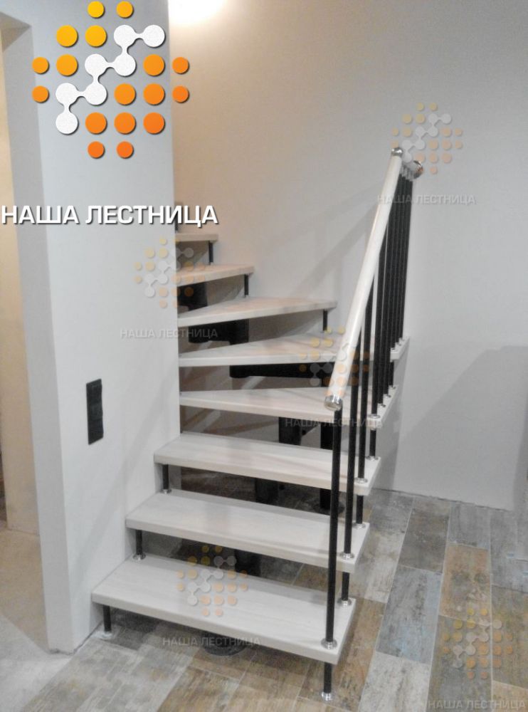 Фото недорогая модульная лестница в дом - вид 6