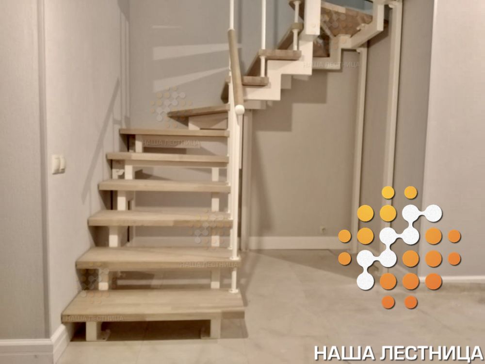 Фото лестница в дом на двойном косоуре "лаунж" - вид 1
