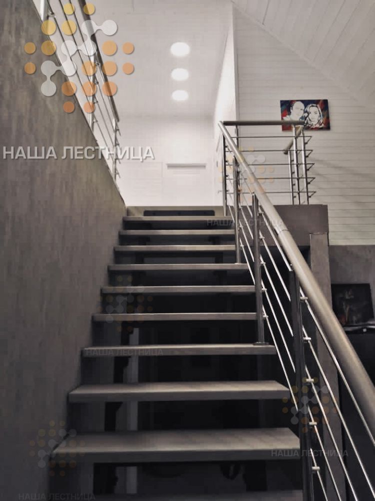 Фото лестница с прямым маршем, серия лаунж - вид 8