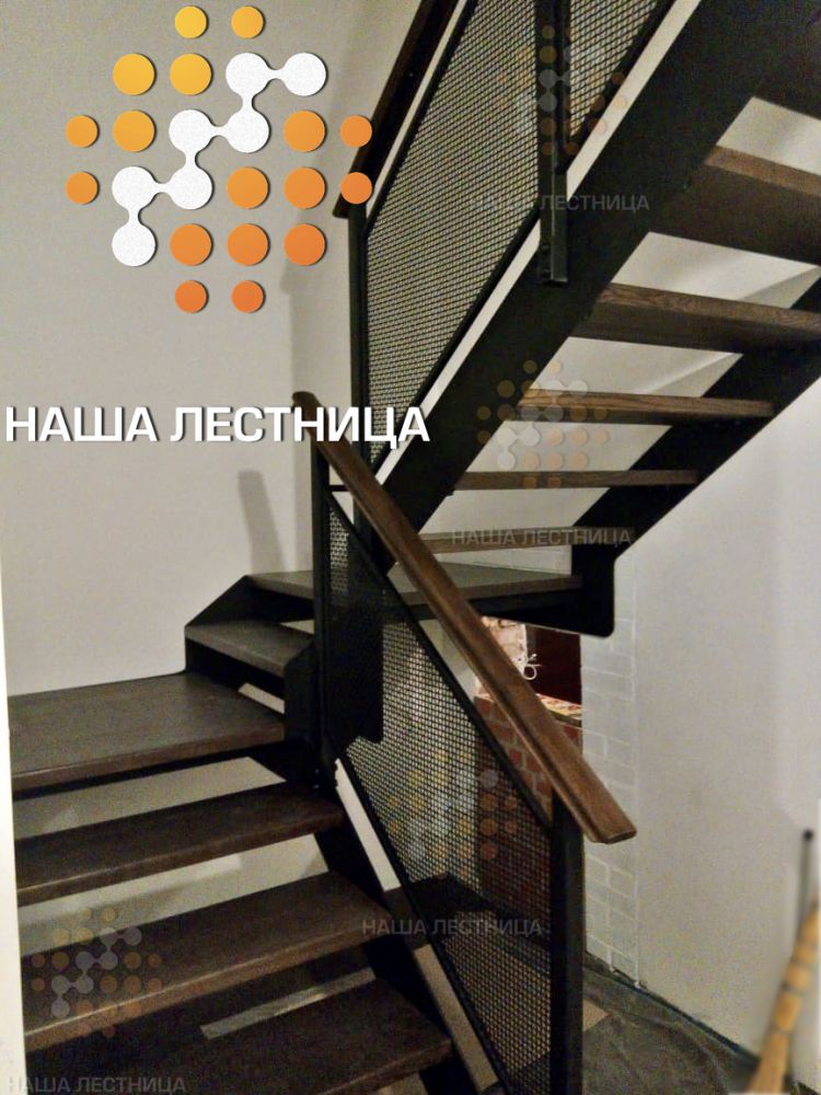 Фото интерьерная лестница на заказ серии лофт - вид 1