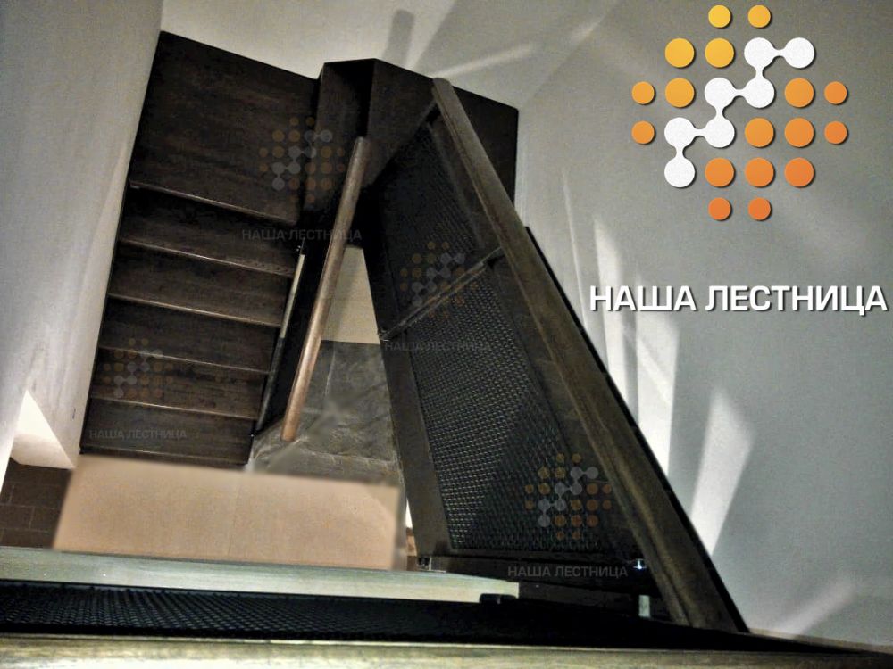 Фото интерьерная лестница на заказ серии лофт - вид 4